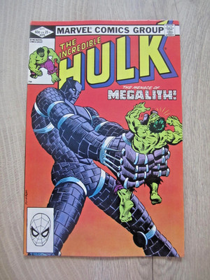 US The Incredible Hulk 275 * Marvel 1982 vs. MEGALITH