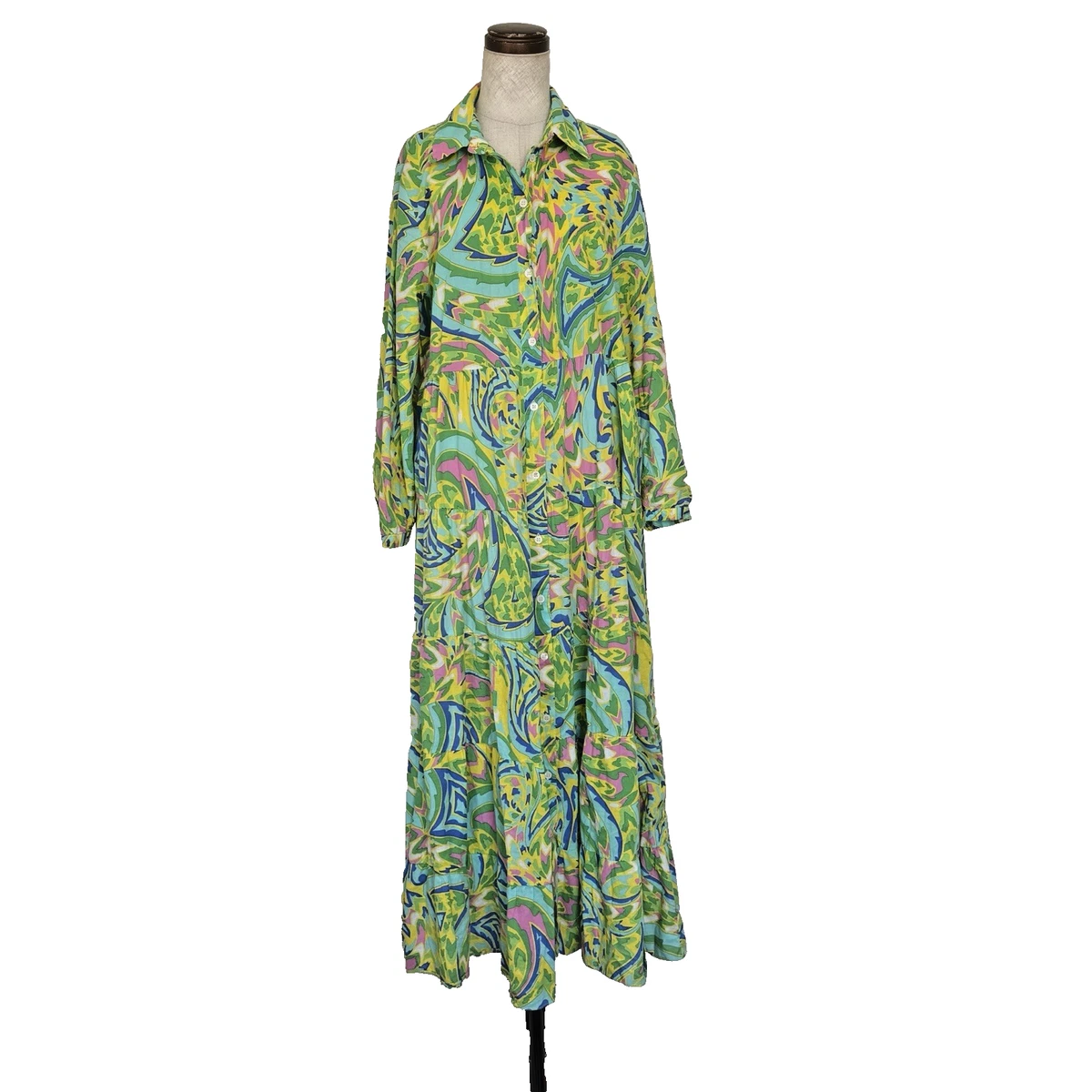 chinese dress ladies Square Neck Long Sleeve Women Maxi Dress – Zara-Craft