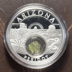 2020 Treasures of the US Arizona Peridot .999 Silver Coin Native American #74