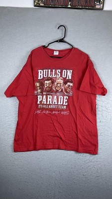 Houston Texans Shirt Mens XL Red NFL Football Gildan Bulls On Parade Graphic Tee