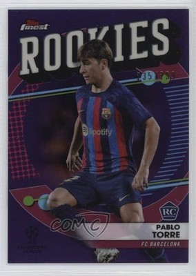 2022 Finest UEFA Club Competitions Rookies Purple Refractor Pablo Torre RC 0jr6