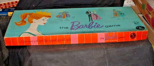 Vtg Original 1960 Mattel The Barbie Game Queen of the Prom Board Game Complete
