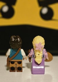 NEW Disney Flynn Rider & Rapunzel Custom Lego Minifigures Tangled Disney 43222