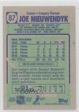 1990-91 Topps Blank Front Joe Nieuwendyk #87 HOF 5hy