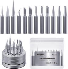 T18 Soldering Iron Tips with Tip Holder for Hakko FX-888D FX-888 FX8801 FX-600, 