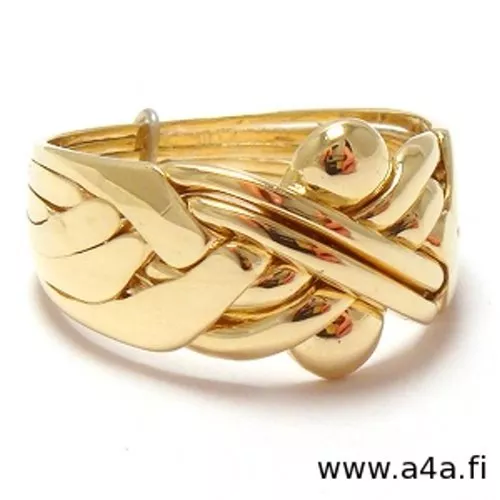 Gold turkish puzzle best sale ring