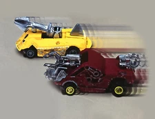 1 NEW FACTORY SEALED MAD MAX ROAD WARRIOR DEATH RACE STYLE RED TYCO HO SLOT CAR