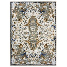 10'2"x14'4" Blue Zoroastrian Ispahan Inspired Hand Knotted 100% Wool Rug R75425