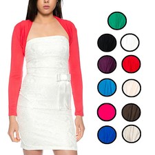 BOLERO BAUMWOLLE  LANGARM VIELE FARBEN UND GR...