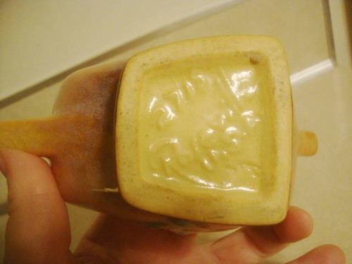 Vintage Roseville Pottery WINCRAFT SUGAR BOWL Autumn Apricot Collectible! - Picture 5 of 5