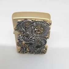 NEW Zippo Windproof Lighter Flying Dragon GD Emblem Korea Design Gift New In Box