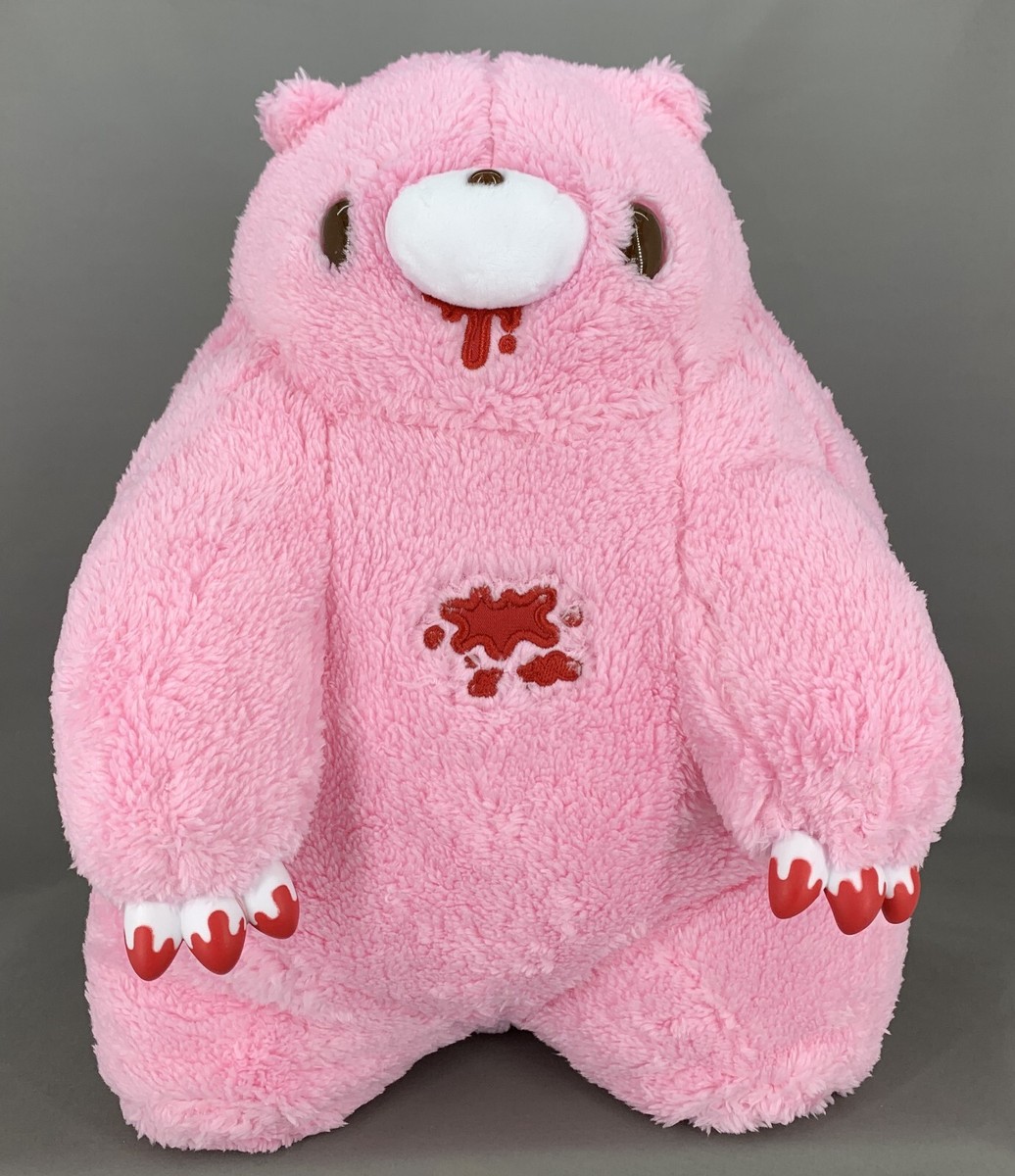 Chax-GP Gloomy Bear Plush #595 Chubby Shape Fluffy Pink with blood