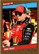 2019 Donruss Racing Retro 1986 Gold Parallel Card #127B Jamie McMurray 022/299