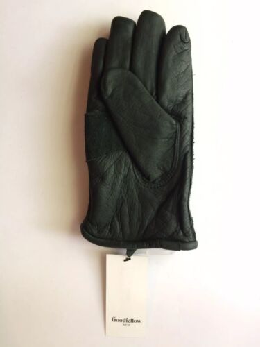 Goodfellow & Co | Men's Nylon Lined Leather Gloves Dark Green M/L - Picture 2 of 4