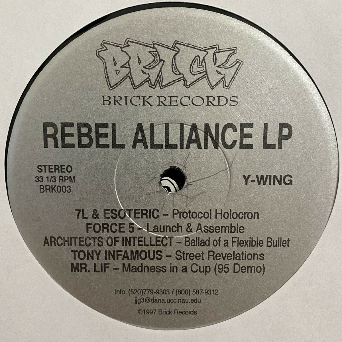 洋楽 Brick Records Rebel Alliance ( vinyl LP) BRICK RECORDS REBEL ALLIANCE (VINYL LP) 1997!! RARE!! 7L