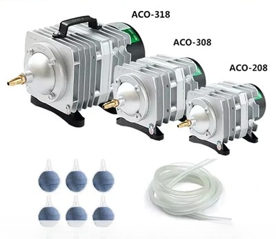 Electromagnetic Air Compressor Fish Tank Bubble Aquarium Air Pump Pond Aerator
