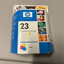 New Genuine HP 23 Tri-Color Ink Cartridge Expired Sealed