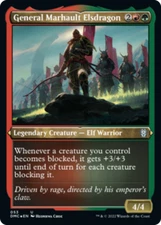General Marhault Elsdragon (53 ETCHED) FOIL Dominaria United Commander NM