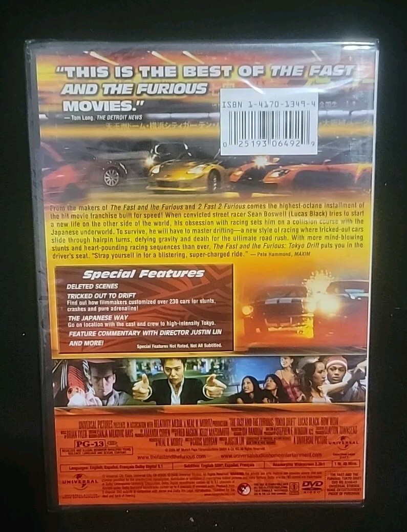 藤井フミヤ　OFF DVD SPECIAL BOX NEW The Fast and the Furious: Tokyo Drift (DVD, 2006, Full Screen