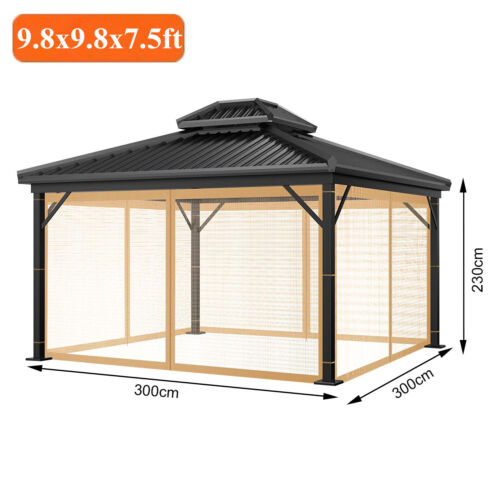 Gazebo Canopy Tent Universal Replacement Mosquito Netting Outdoor Party Shelter - Picture 30 of 31