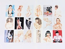 1994 OLIVIA SERIES 3 LADIES LEATHER & LACE BASE 90 CARD SET DE BERARDINIS