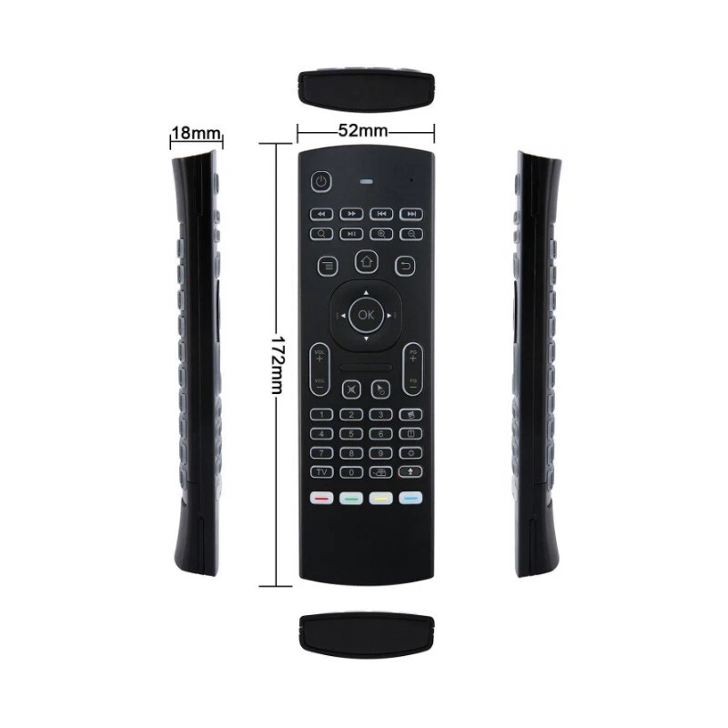 Air Mouse Voice Keyboard Remote Keypad Control MX3 for Android TV Box Projector - Image 4 of 4