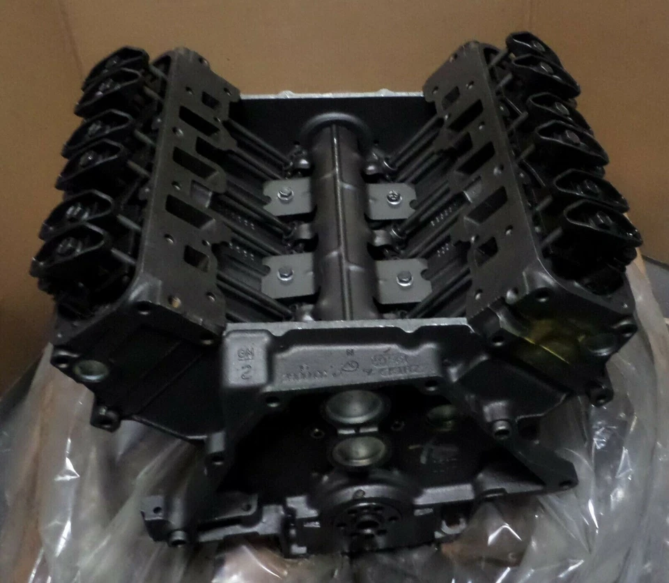 25524139 Motor Bloque Largo 20 Pernos Aceite Pan Rail 3.8L V6 1984-1985 Buick Pontiac Foto 3 de 4