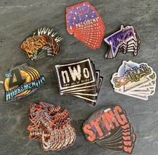 Lot of 50 1990s WCW NWO Wrestling Stickers Hogan Sting Nash Hall