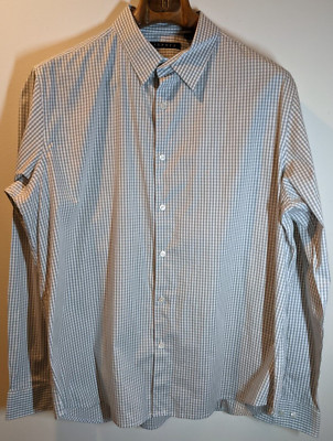 Theory - ☆【美品】Theoryチェックシャツ☆ THEORY Mens Gingham Long Sleeve Down Dress Shirt Size XL