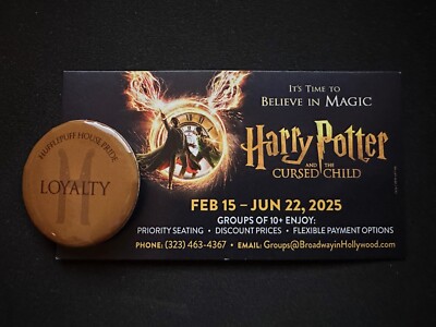 Harry Potter and the Cursed Child - House Can Badge Pin from Pantages Theater