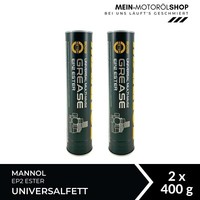 Mannol 8028 Universal Multi-Mos2 Grease EP2 Ester Universalfett 2X400 Gramm