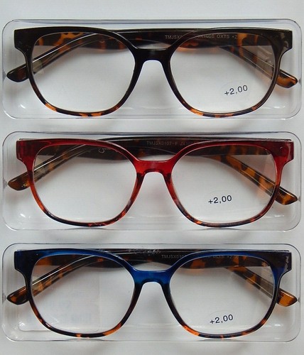JESSICA SIMPSON 3-PACK PREMIUM READING GLASSES READERS +1.50+2.00+2.50 NEW - Picture 2 of 3