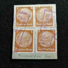 Deutsches Reich Sudetenland  ab 1938- BS  Freiwaldau, Notstempel