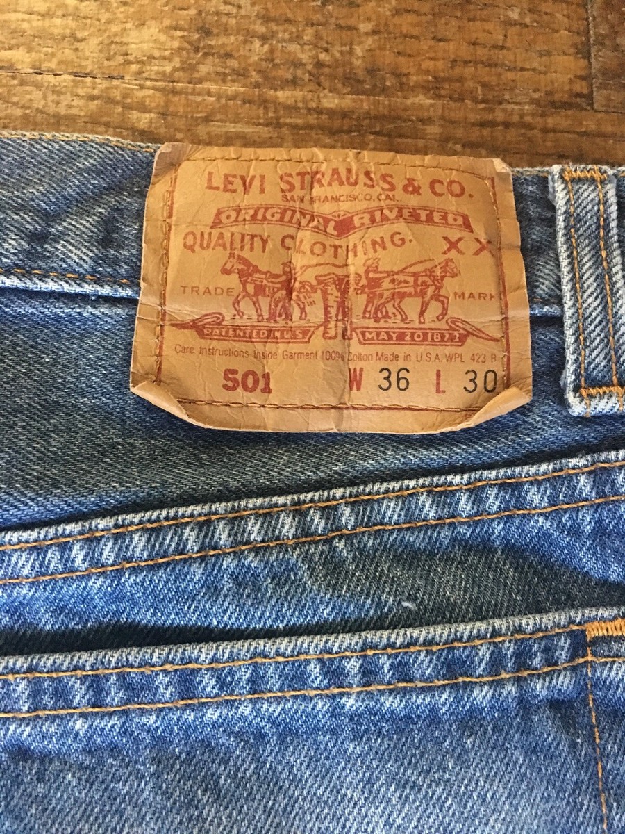 Vintage 80s 90s Classic Levis 501 Blue Jeans Mens 36-30 Vintage 80s 90s Classic Levis 501 Blue Jeans Mens 36-30