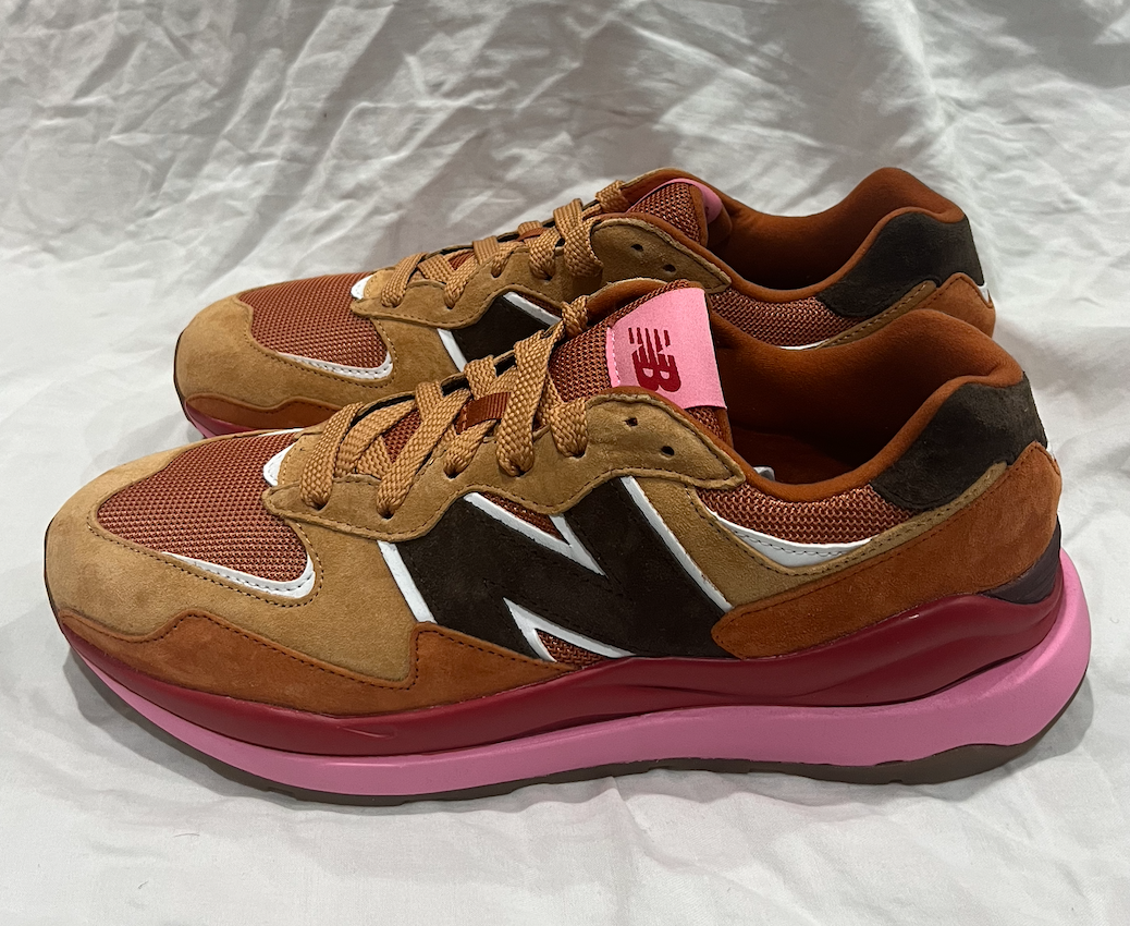 orange and brown new balance