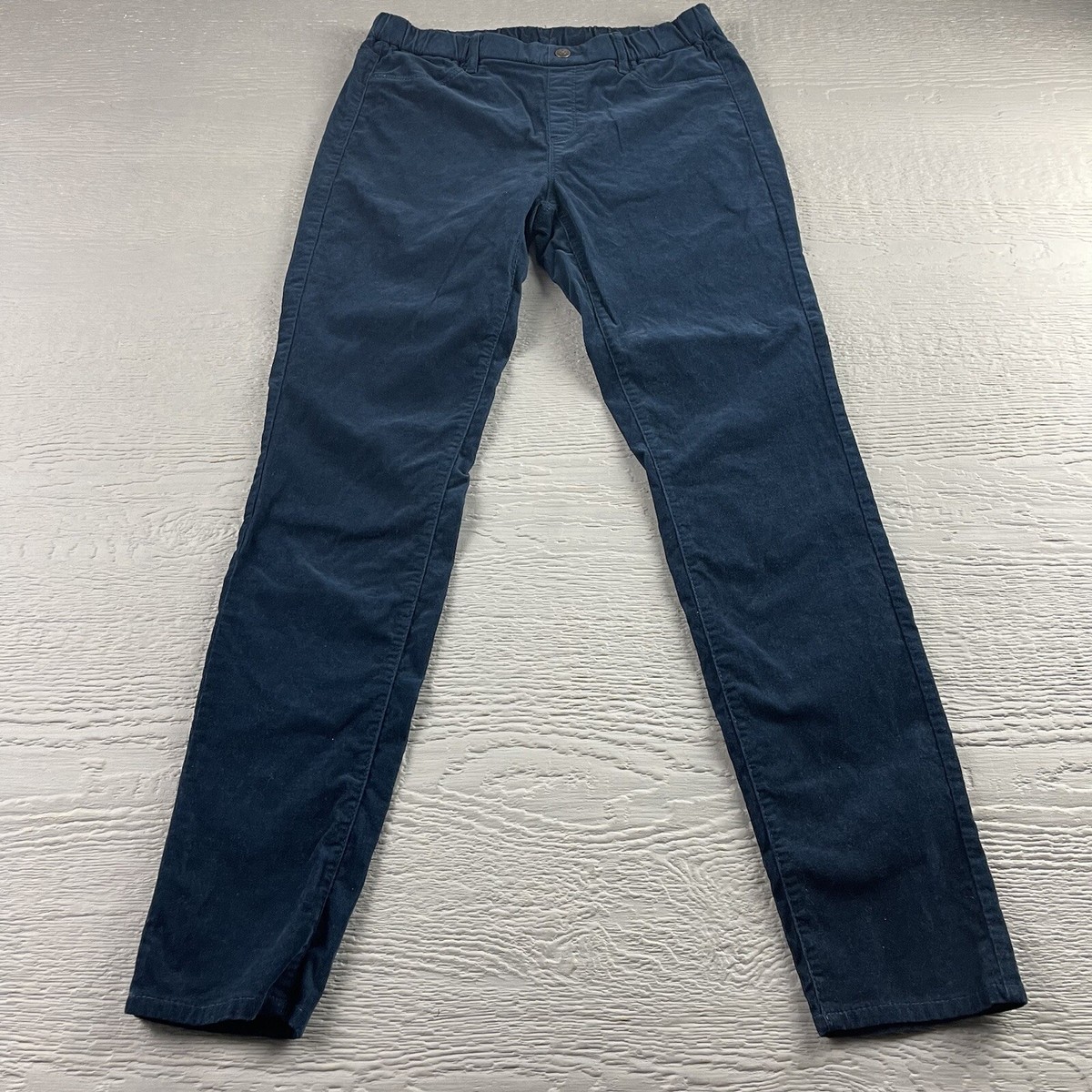 Uniqlo Pants Mens M 28X29 Elastic Waist Blue Slim Stretch Joggers