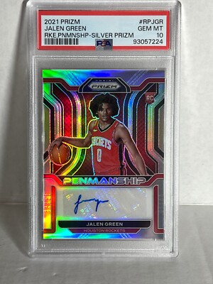 2021-22 Panini Prizm - Rookie Penmanship Jalen Green #RP-2 Silver