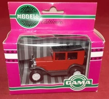 1:46 GAMA Oldtimer 1926 Opel Limousine Red Mint New In Box West Germany #977