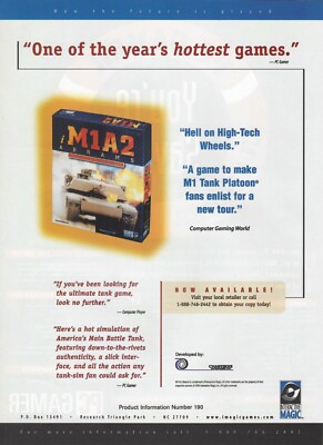 M1A2 Abrams Print Ad/Poster Art PC Big Box