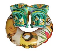 Minions Kinder SchwimmflüGel & Schwimmreifen Minion Schwimmring Schwimmhilfe Neu