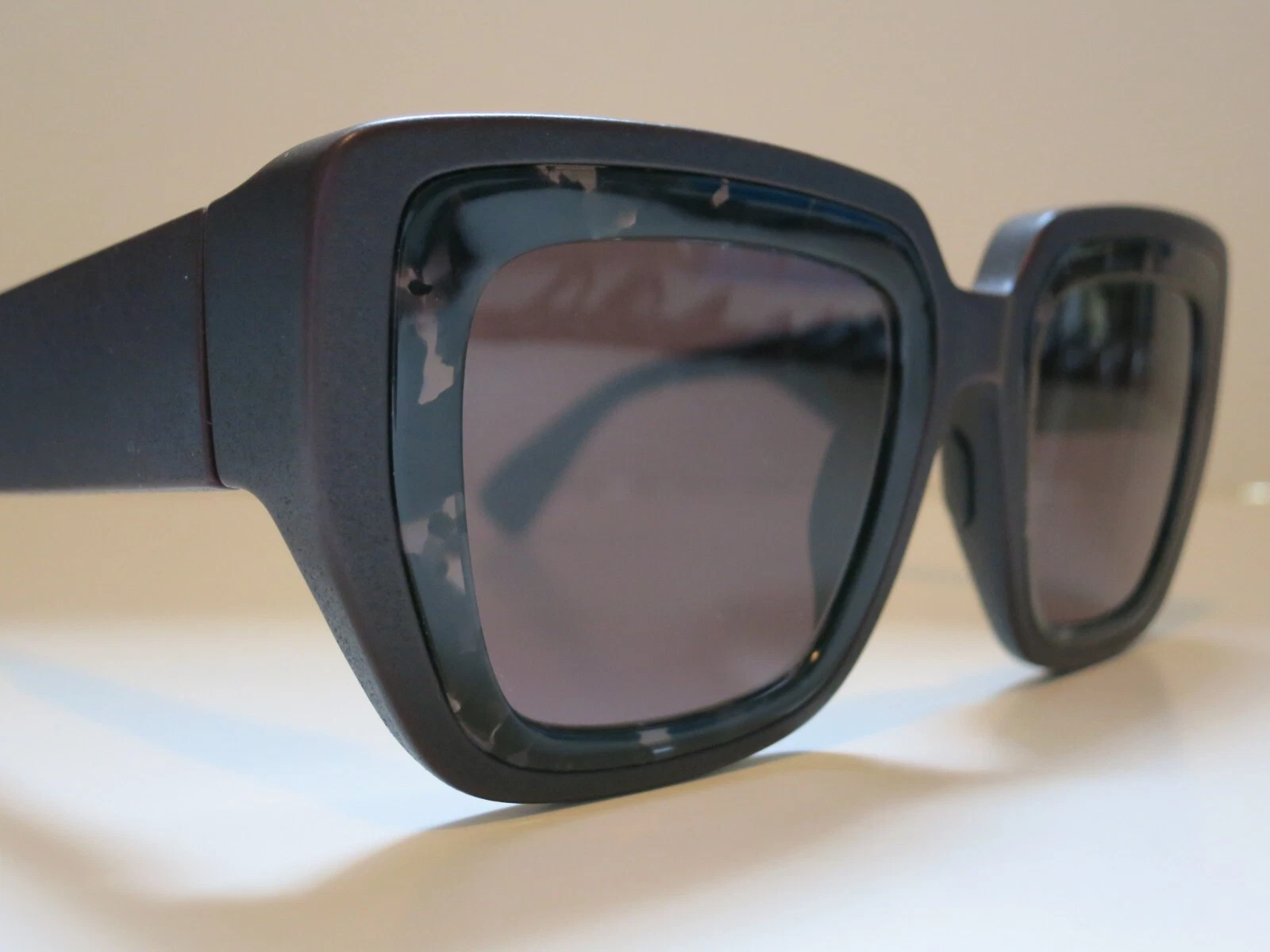 Mykita STUDIO 13.2 Pitch Black Havana Grey Solid Lens Glasses Eyewear Sunglasses