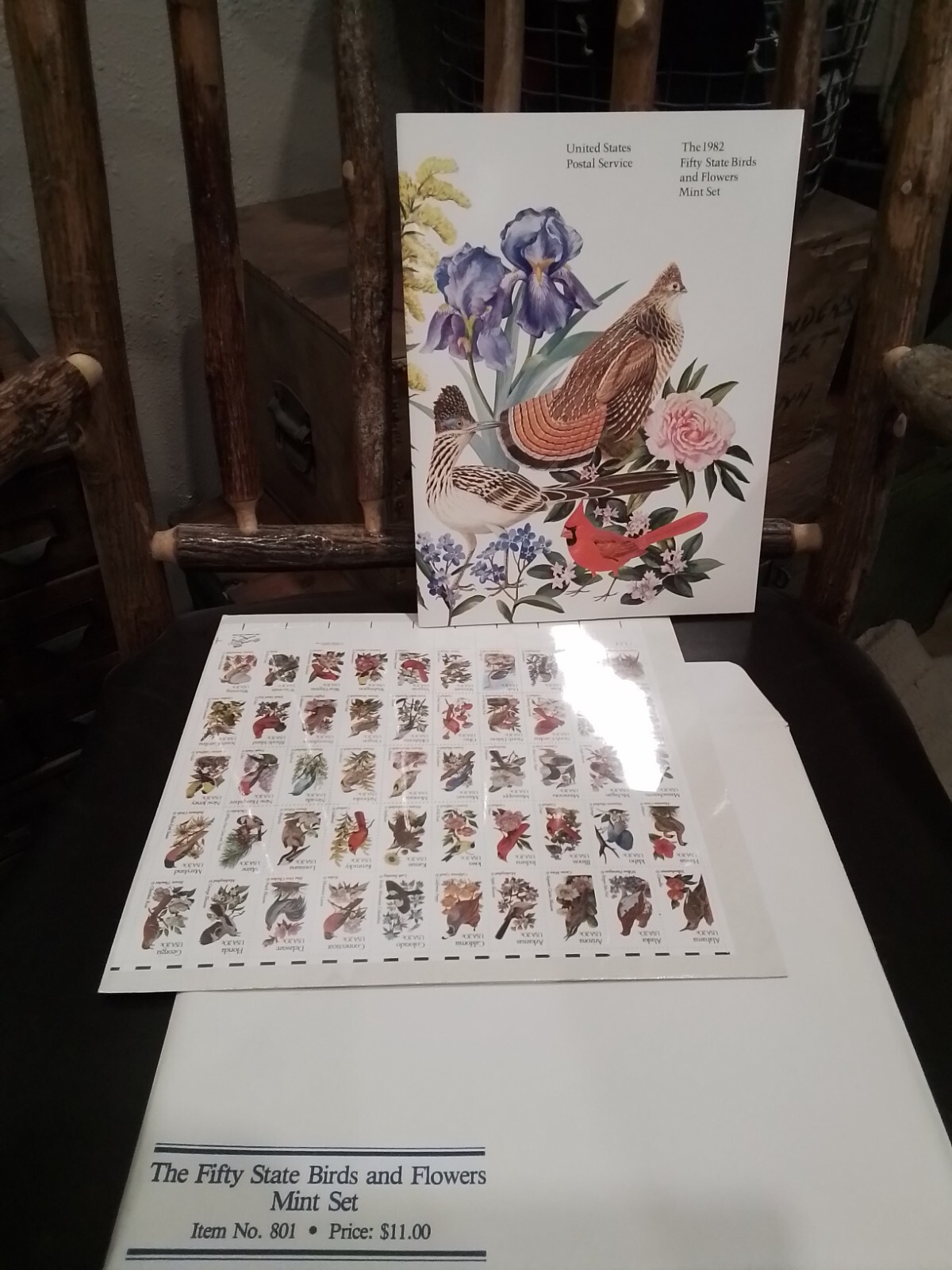 1982 Fifty State Birds and Flowers Mint Set with Stamps - USPS Sealed