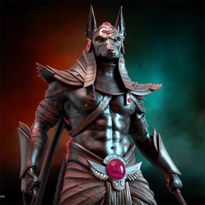 1/6 Resin Model H/35cm Anubis 3D Printed Model Unassembled Unpainted Garage Kits