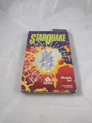 Starquake Big Box PC Game 1987 5.25  Floppy Disk IBM Commodore C64 Untested