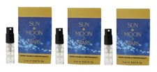 3x Sun Moon Stars Women Sample 0.07 oz 2 ml Eau De Toilette Spray New