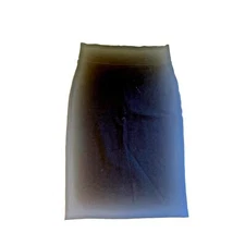 Labijou Black Bodycon Skirt Junior L Pull On, Stretch Knee Length, Back slit