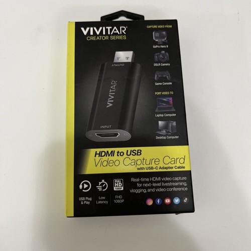 New Vivitar Creator Series HDMI To USB W/USBC Adapter Cable eBay
