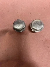 1969 - 1971 YAMAHA AT1 CT1 FRONT FORK ALUMINUM BOLT CAPS PART # 2K5-23111-00-00.