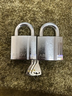 2x Abloy 340 s gleichschließend 3 Protec2 Schlüssel 10mm Schäkel Assa Mult Lock