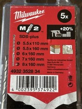 Milwaukee 4932352834 SDS Plus 5pc Drill Bit Set